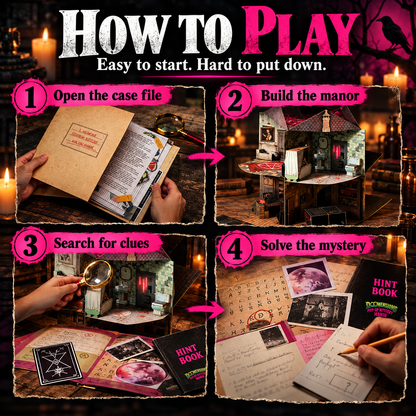 🕵️ 50% OFF Mystery Manor 3D Pop-Up Game – Solve the Murder, Uncover the Truth