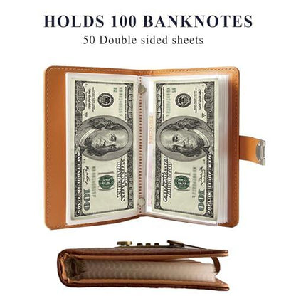 100 Transparent Pocket Currency Collectors Album