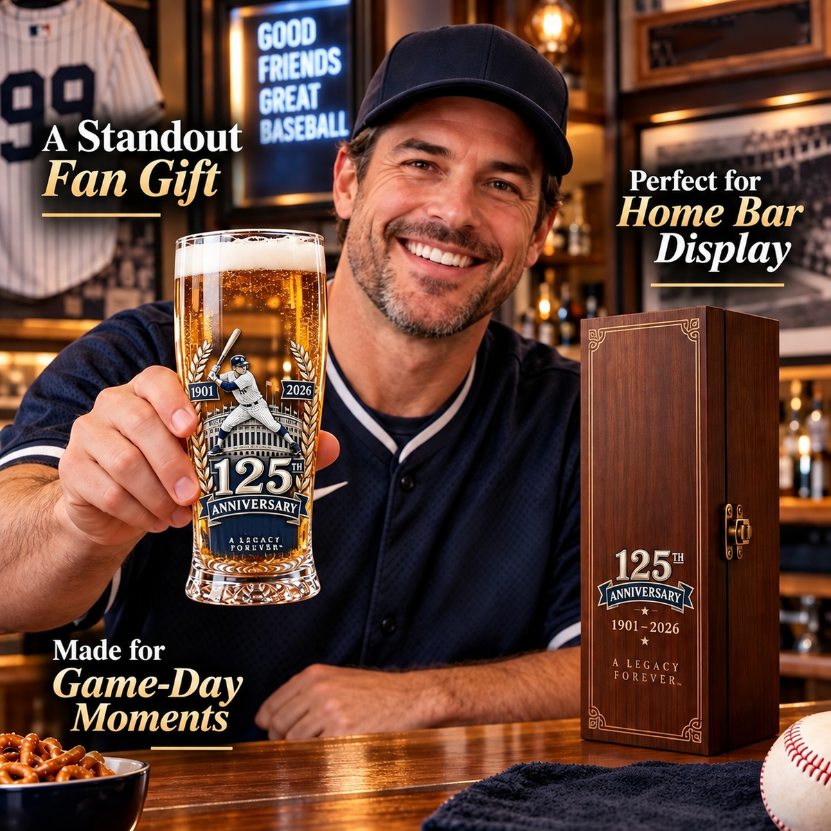 🍺 Let’s Go Tribe! 125th Anniversary Commemorative Pint Glass
