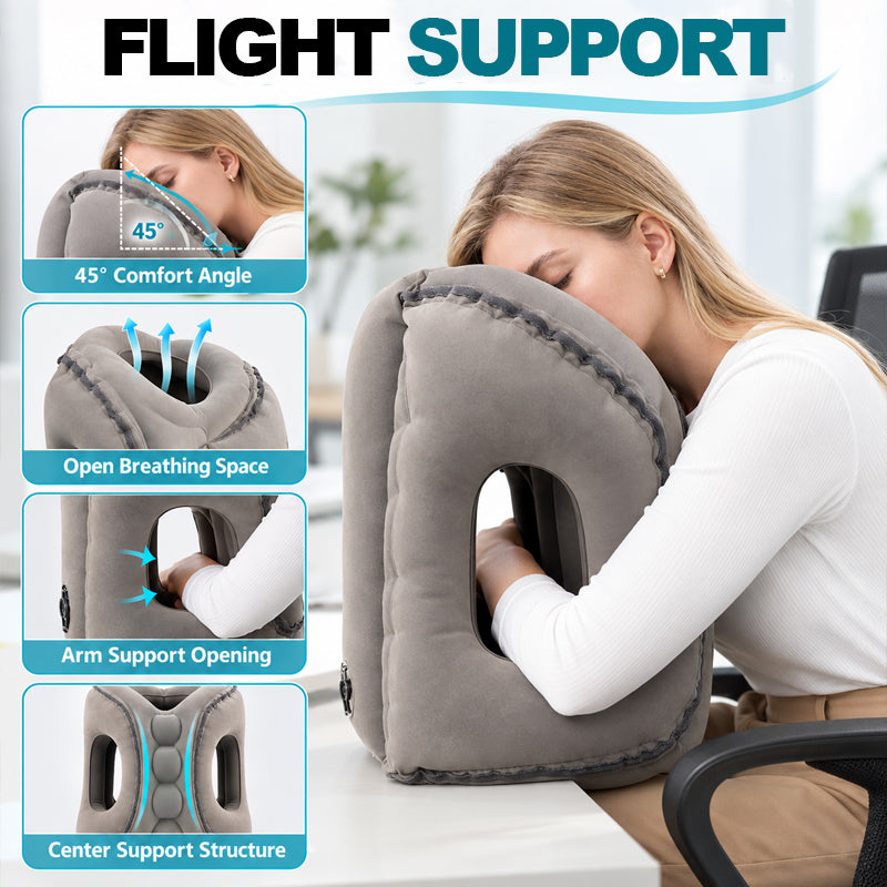 ✈️ Inflatable Airplane Sleep Pillow – Sleep Better on Every Flight