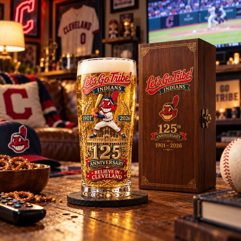 125th Anniversary glass displayed at home