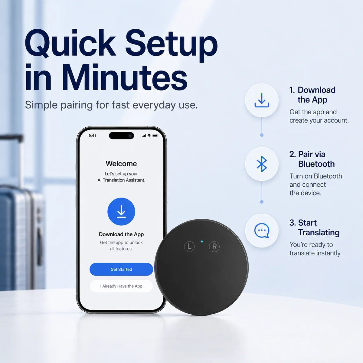 🤖 AI Pocket Translator – Real-Time Two-Way Voice Translation in 165+ Languages