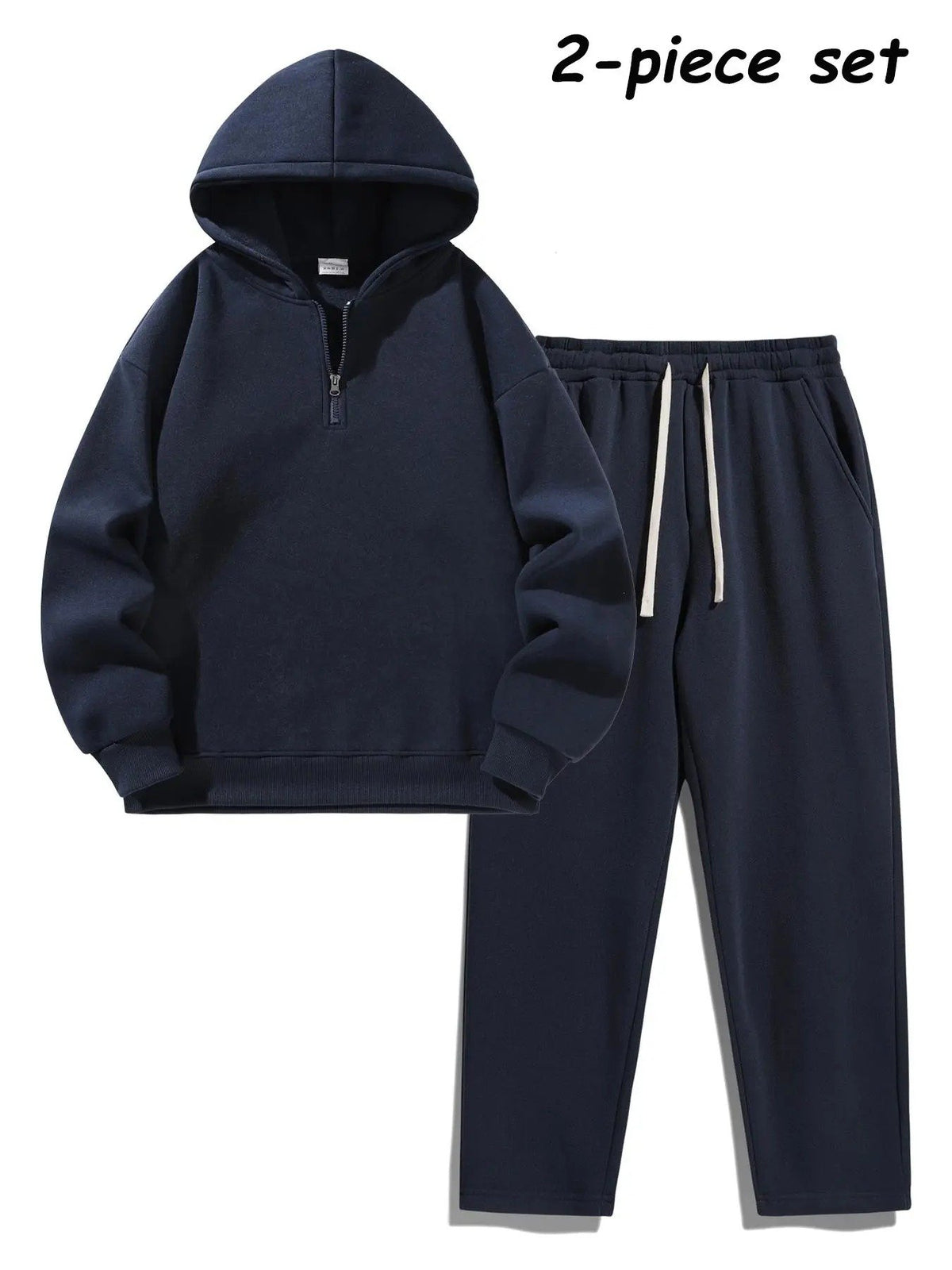⚡Hot Sales 50% OFF🔥Men's Plain Two-piece Casual Sporty Sweatsuit Set