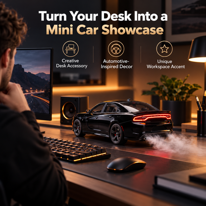 🔥 Racing Car Aroma Diffuser – Realistic Exhaust Mist Effect, Mini Sports Car Desk Decor & Unique Gift for Car Lovers
