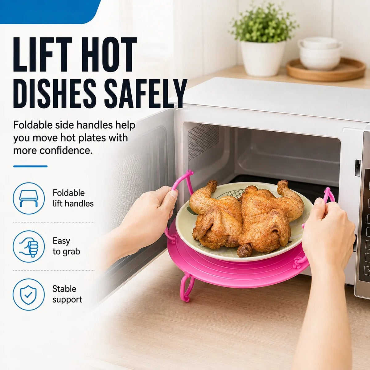 🔥LAST DAY 50% OFF - Microwave Folding Tray