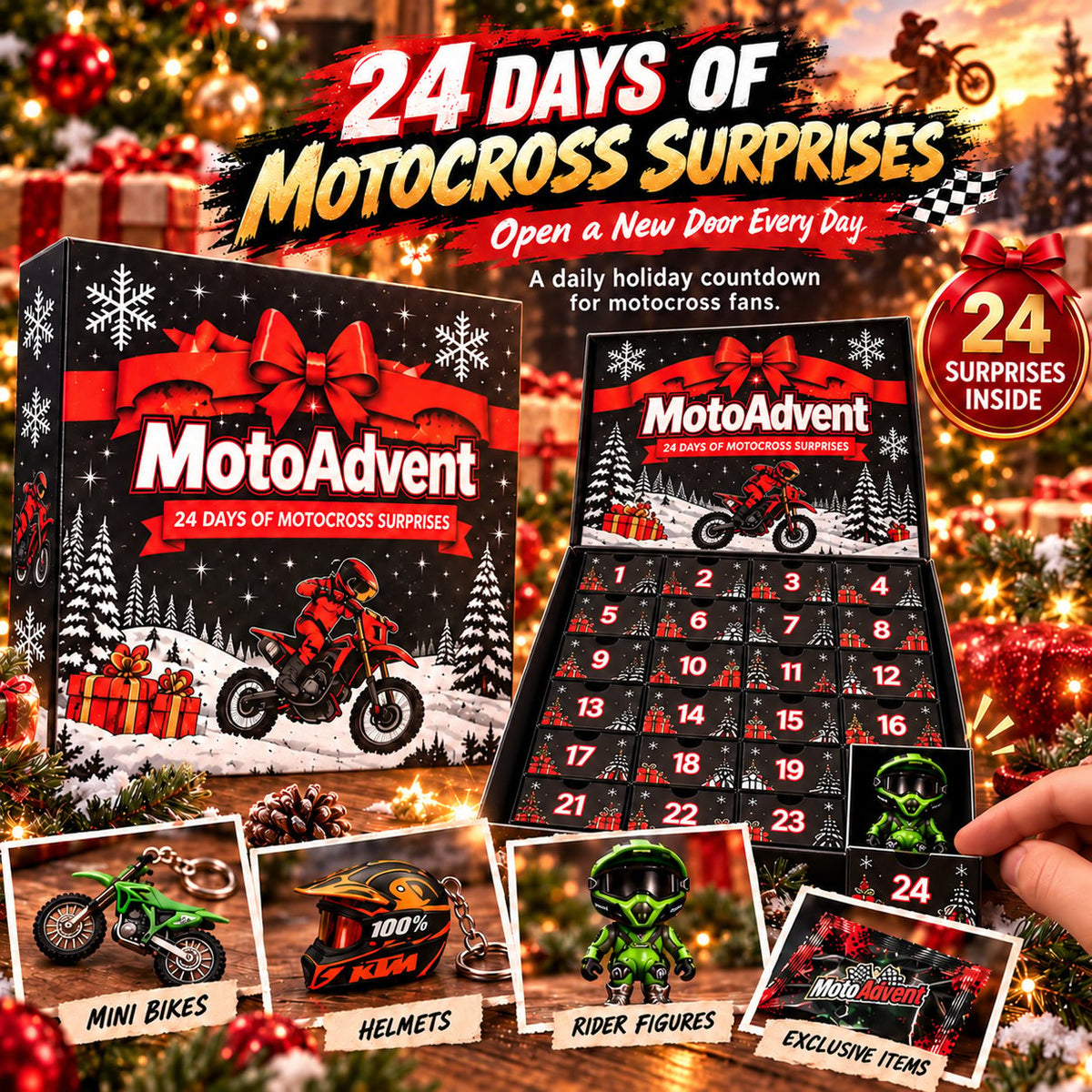 🏍️ Motocross Advent Calendar 🎄 24 Days of Dirt Bike Surprises!