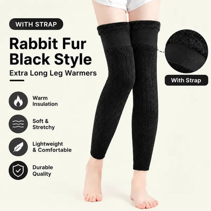 🔥 Extra Long Fleece Lined Knee Warmers for Men and Women