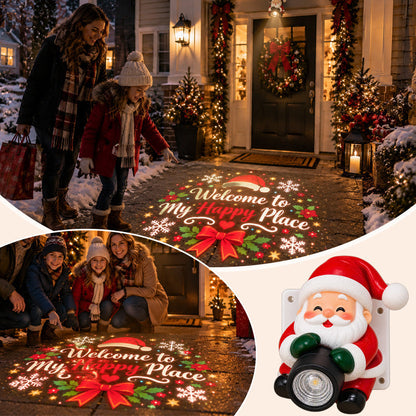 🔥✨Hot Sale🎅 Santa Christmas Welcome Projector – Festive Holiday Doorway Light with Remote Control ✨