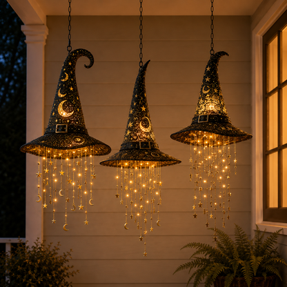 ✨50% OFF TODAY🎃 Lighted Witch Hat Hanging Chime