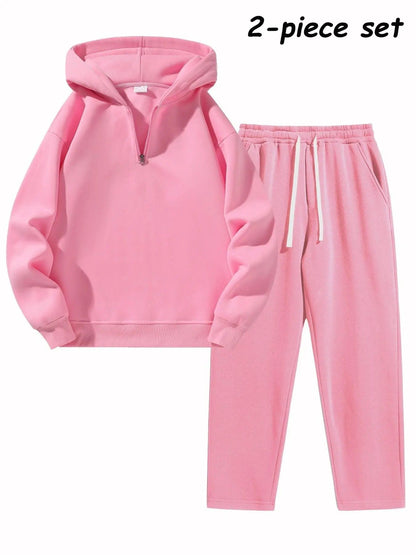 ⚡Hot Sales 50% OFF🔥Men's Plain Two-piece Casual Sporty Sweatsuit Set