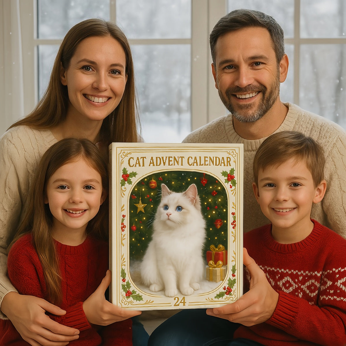 🐱Cat Advent Calendar Gift for Adults Friends Cat Owners and Lovers Christmas Holiday Countdown Gift 24 Designs Cats Charm Christmas Tree Ornament