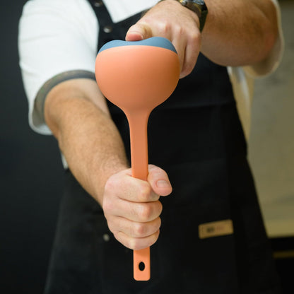 🥄 Flexible Silicone Spatula Ladle – Scoop, Stir & Scrape with Ease