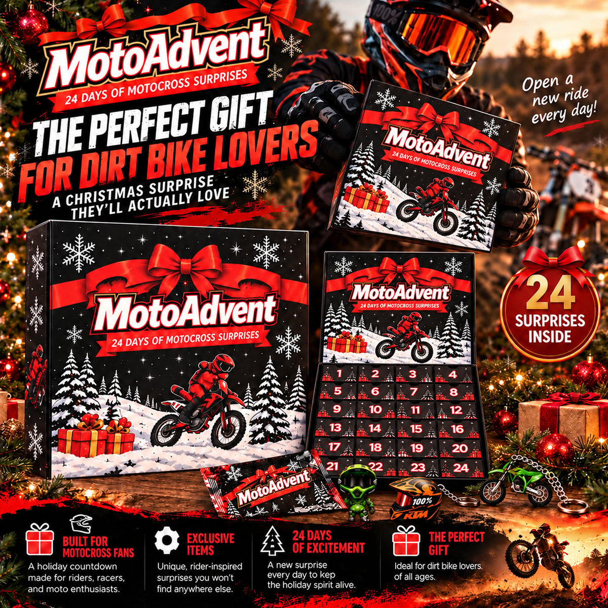 🏍️ Motocross Advent Calendar 🎄 24 Days of Dirt Bike Surprises!