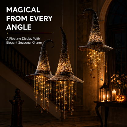 ✨50% OFF TODAY🎃 Lighted Witch Hat Hanging Chime
