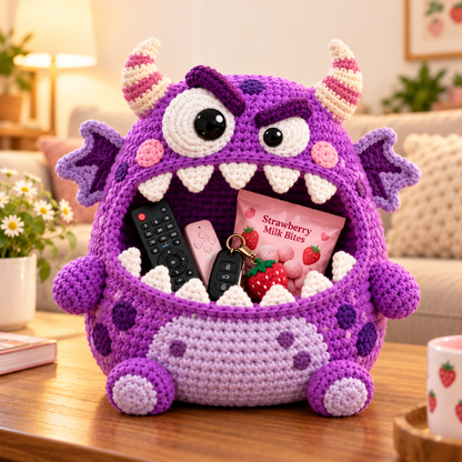 Clutter Munchers Hungry Monster DIY Crochet Storage Buddies 👾🧶