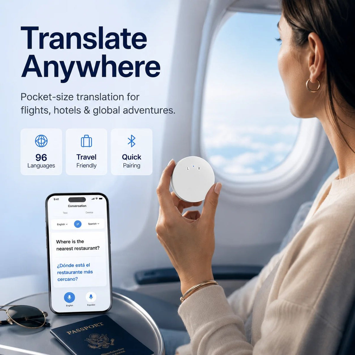 🤖 AI Pocket Translator – Real-Time Two-Way Voice Translation in 165+ Languages