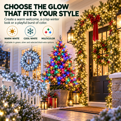 🔥 49% OFF TODAY🌟 300–600 LED Christmas Cluster Lights with 8 Lighting Modes