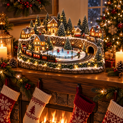 🔥 Lighted & Animated Christmas Village Collection-✨Same as the video