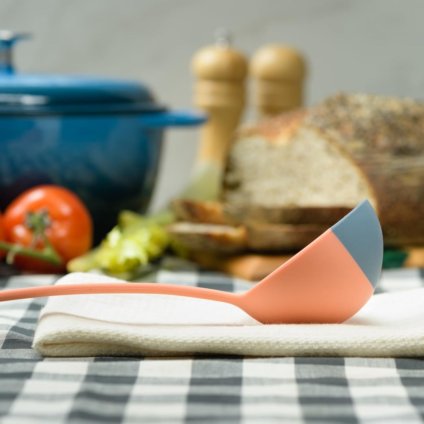 🥄 Flexible Silicone Spatula Ladle – Scoop, Stir & Scrape with Ease