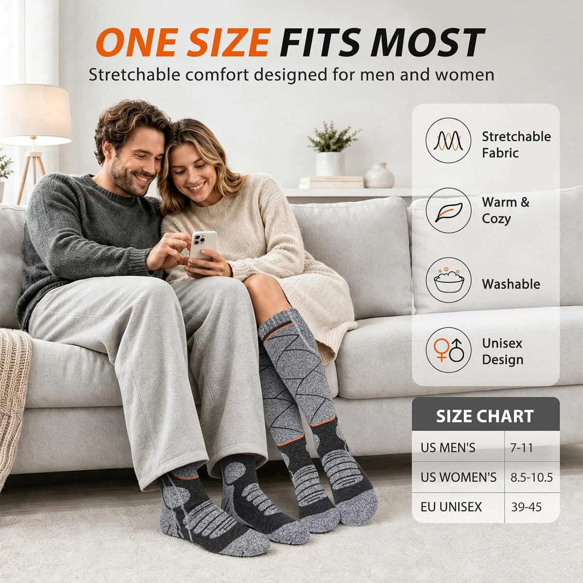 🔥 Electric Heated Socks ✨ Say Goodbye to Cold Feet!
