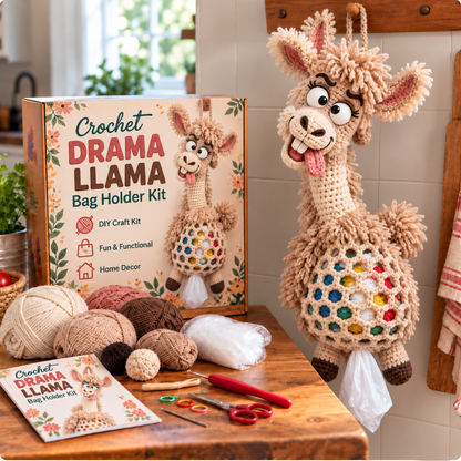🔥Buy 3, Get 1 Free—Today Only 🔥🔥– 🌼 Cottage Harvest Keepers™ — Crochet Animal Bag Holder DIY Kit