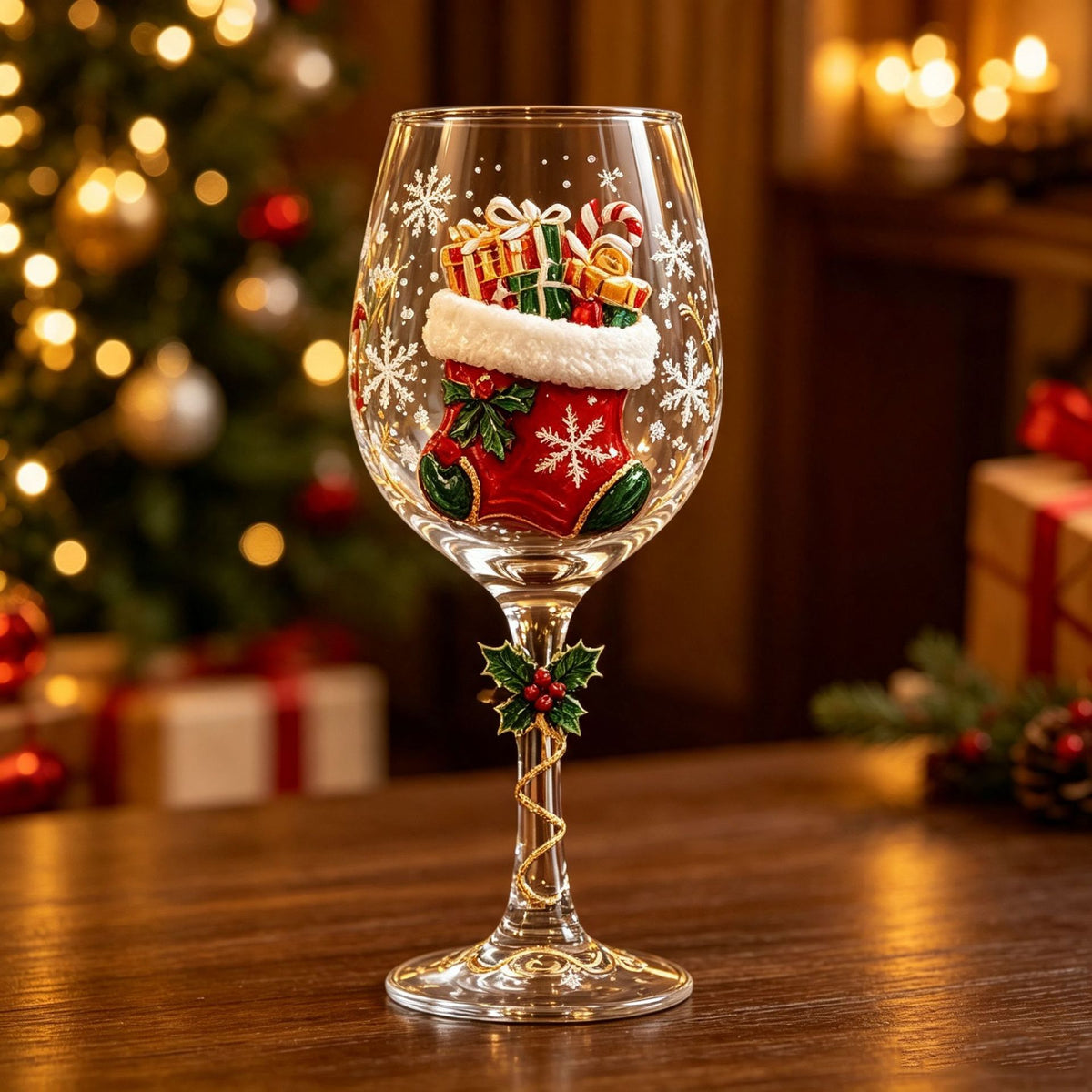 🔥Christmas Wine Glass Collection Gift Box Set