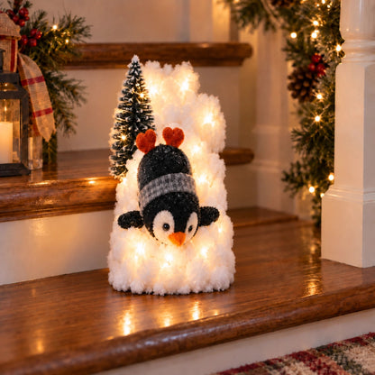 ❄️Christmas Penguin Staircase Decor for a Cozy Holiday Home