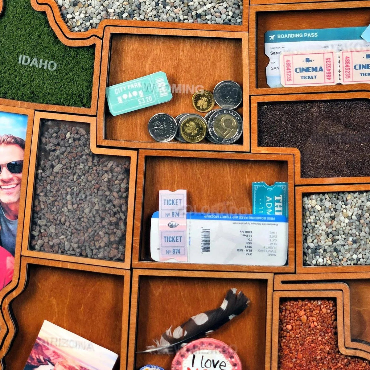 🗺️ Personalized USA Travel Memory Map ✨ Collect Memories, One State at a Time
