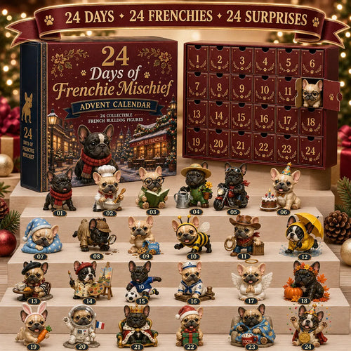 ⏳ 50% OFF TODAY– 🐶 24-Day French Bulldog Christmas Advent Calendar | 24 Unique Collectible Frenchie Characters with Different Outfits, Personalities & Daily Holiday Surprises 🎄✨