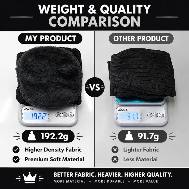 🔥 Extra Long Fleece Lined Knee Warmers for Men and Women