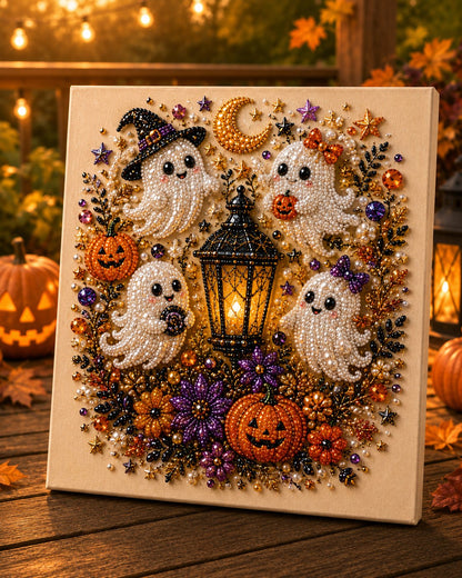 💥LAST DAY  50% OFF👻✨ Halloween Pearl Art DIY Kit – Turn Tiny Pearls into Spooky-Cute Magic
