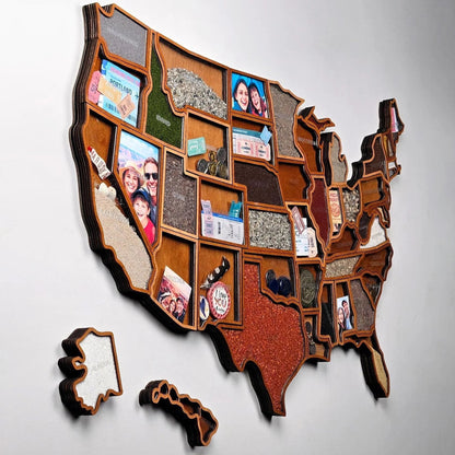 🗺️ Personalized USA Travel Memory Map ✨ Collect Memories, One State at a Time