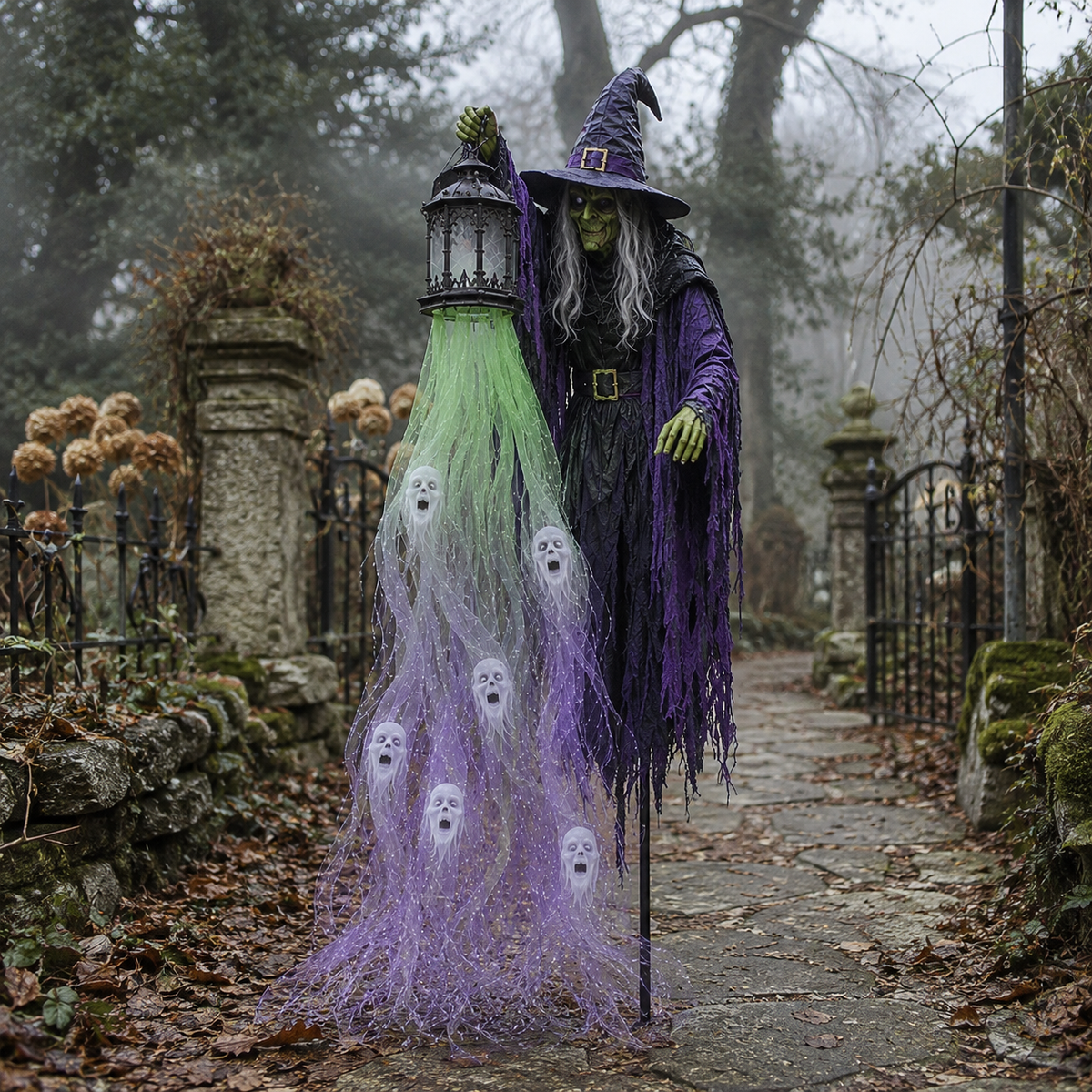 🔥70% OFF TODAY 🎁💀 Halloween Haunted Yard Lights – Solar Spirit Character Collection👻