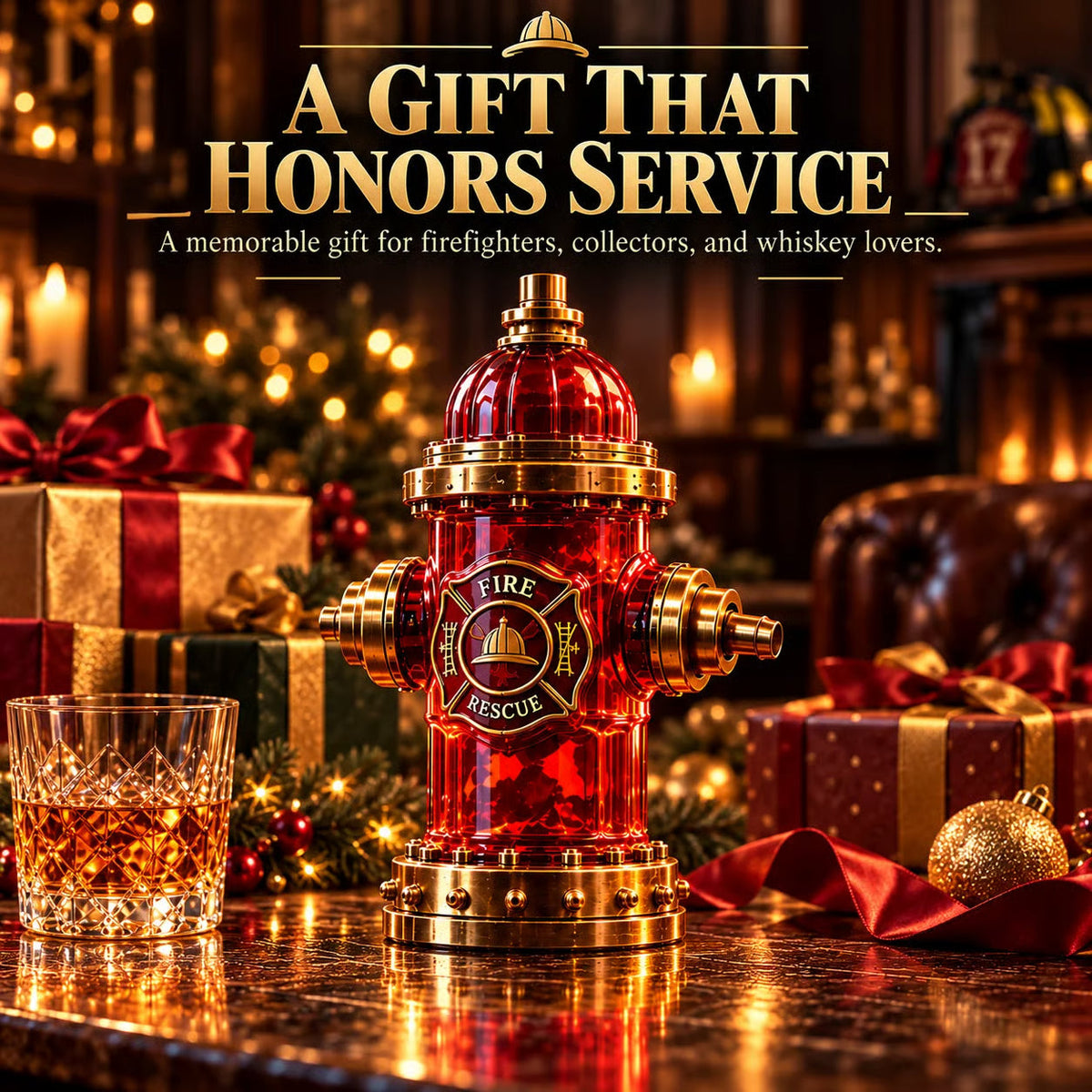 🔥HOT SALE🔥Firehouse Reserve™ — Firefighter Tribute Whiskey Decanter