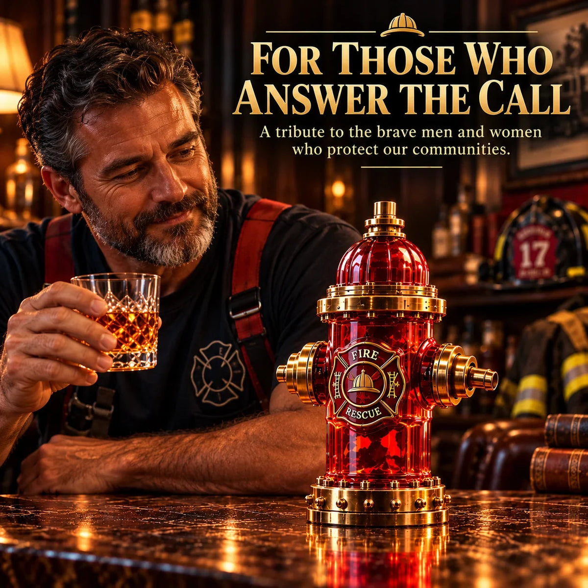 🔥HOT SALE🔥Firehouse Reserve™ — Firefighter Tribute Whiskey Decanter