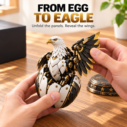 🥚🦅 Egg To Bald Eagle – 2-in-1 Transforming Mechanical Figure
