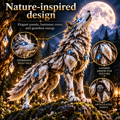 🥚🐺 2-in-1 Transforming Mechanical Wolf Egg – Forest Guardian Figure