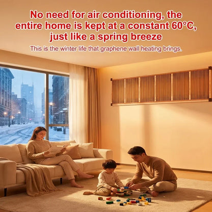 🔥3-Second Rapid Heating Honeycomb Graphene Far-Infrared Ceramic Wall Heater – Low Noise & Energy Efficient Indoor Wall Mount Heater