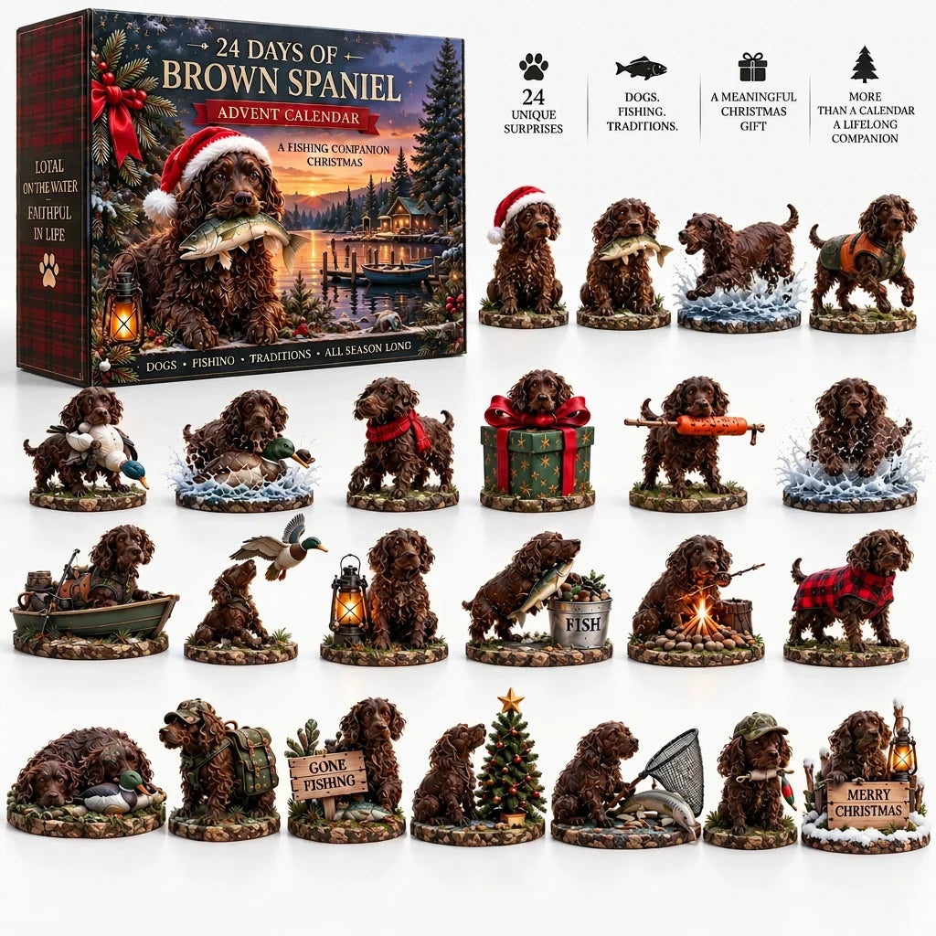 🎣🐾24 Days of Brown Spaniel Life – A Fishing Companion Christmas Collection