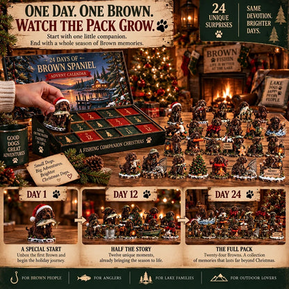 🎣🐾24 Days of Brown Spaniel Life – A Fishing Companion Christmas Collection