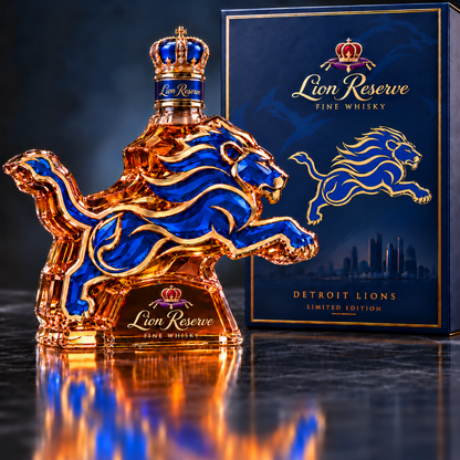 🦁 Lions Pride Collector’s Bottle 👑 Sculpted Lion Design & Gift Box