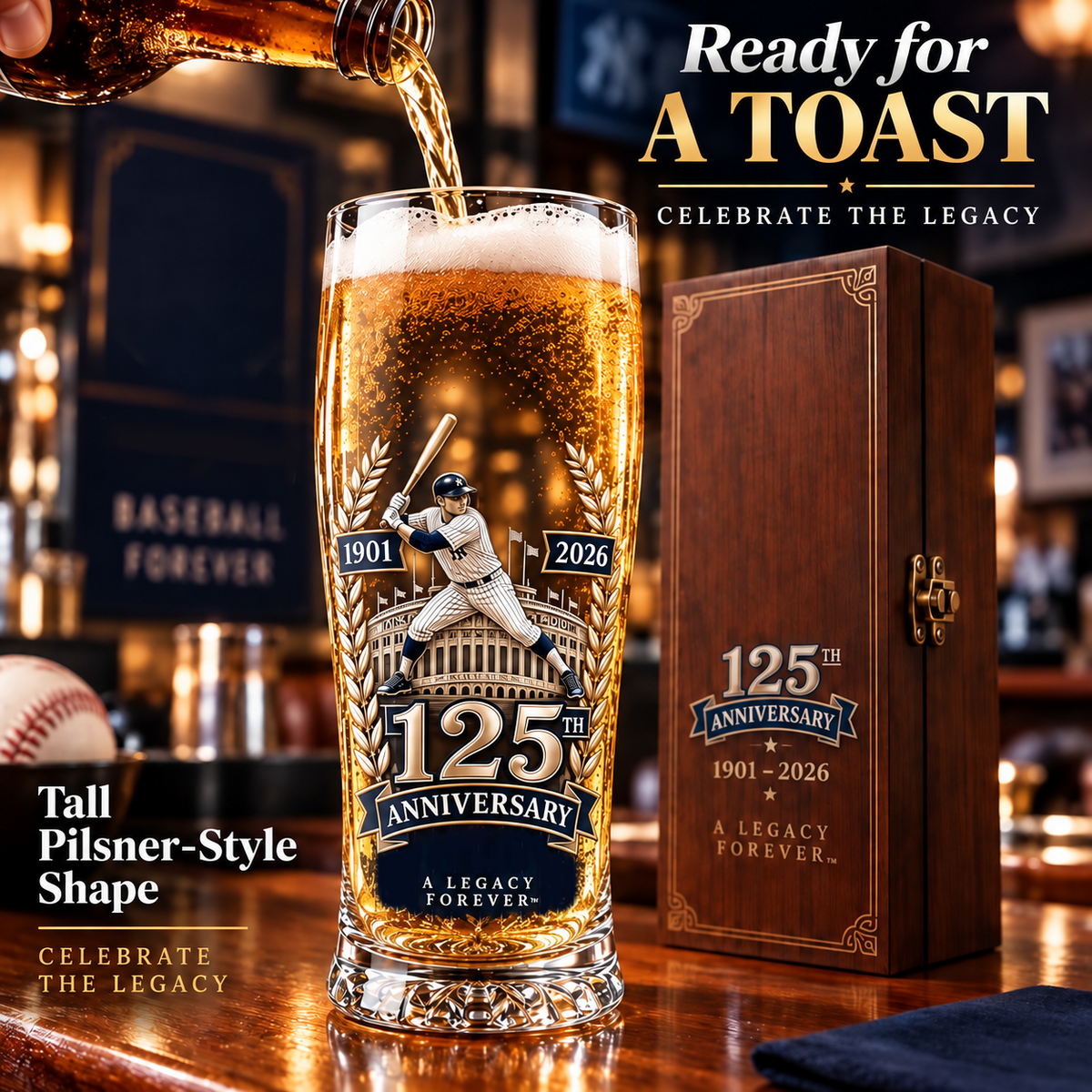 🍺 Let’s Go Tribe! 125th Anniversary Commemorative Pint Glass