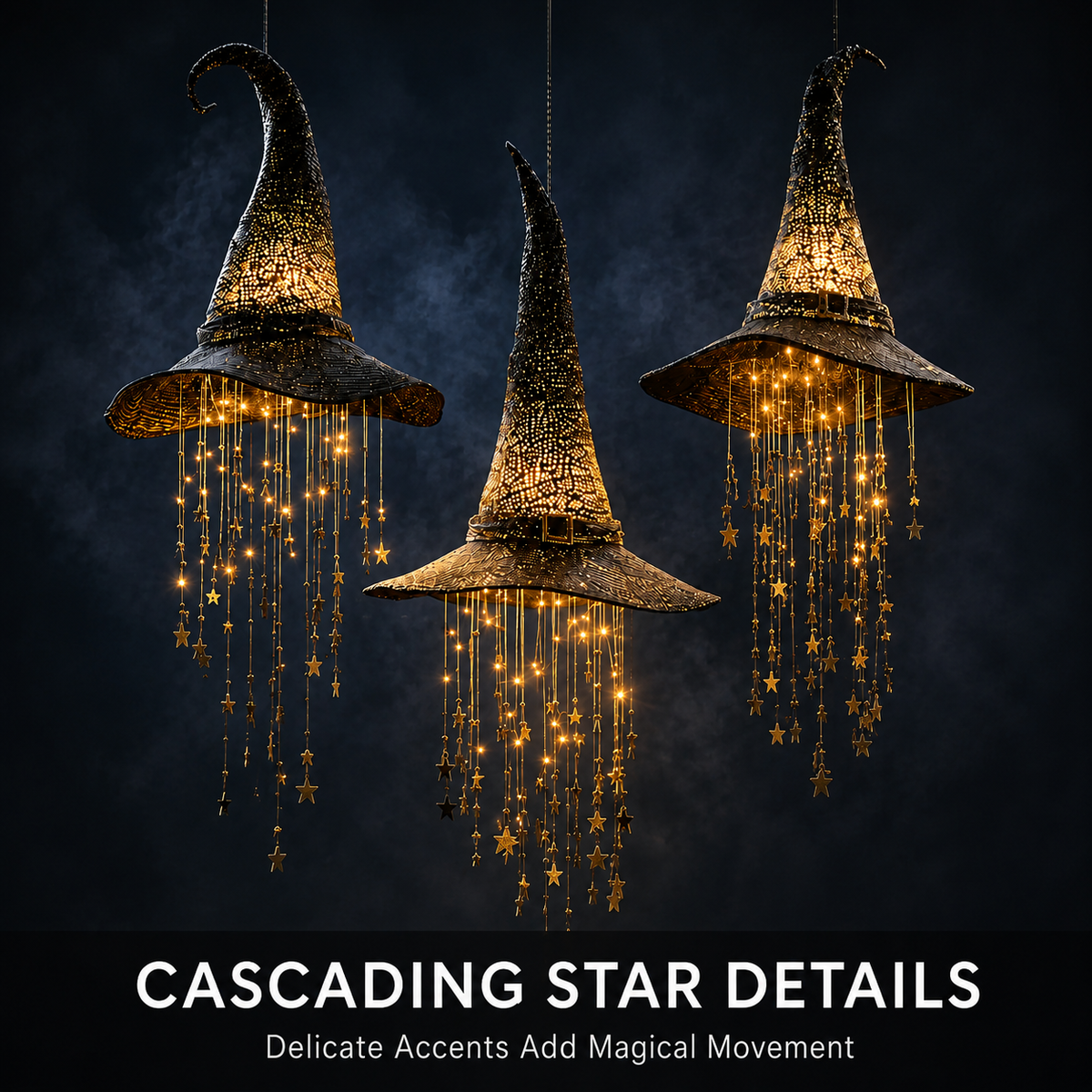 ✨50% OFF TODAY🎃 Lighted Witch Hat Hanging Chime