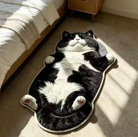 🐱Last Day 49% OFF🔥🔥🔥Chubby Tabby Cat Shaped Rug 🤎