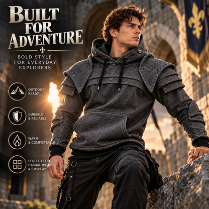⚔️ Become the Knight™ – Armor-Inspired Hoodie for Everyday Style