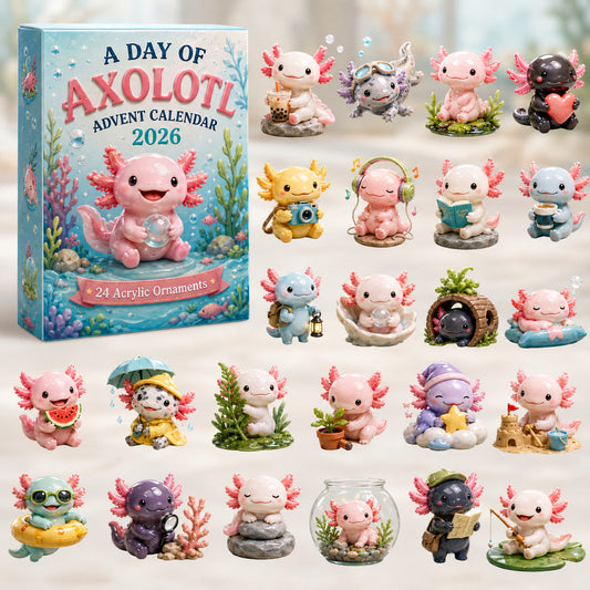 CHRISTMAS KICKOFF 50% OFF - A Day Of Axolotl Advent Calendar 2026