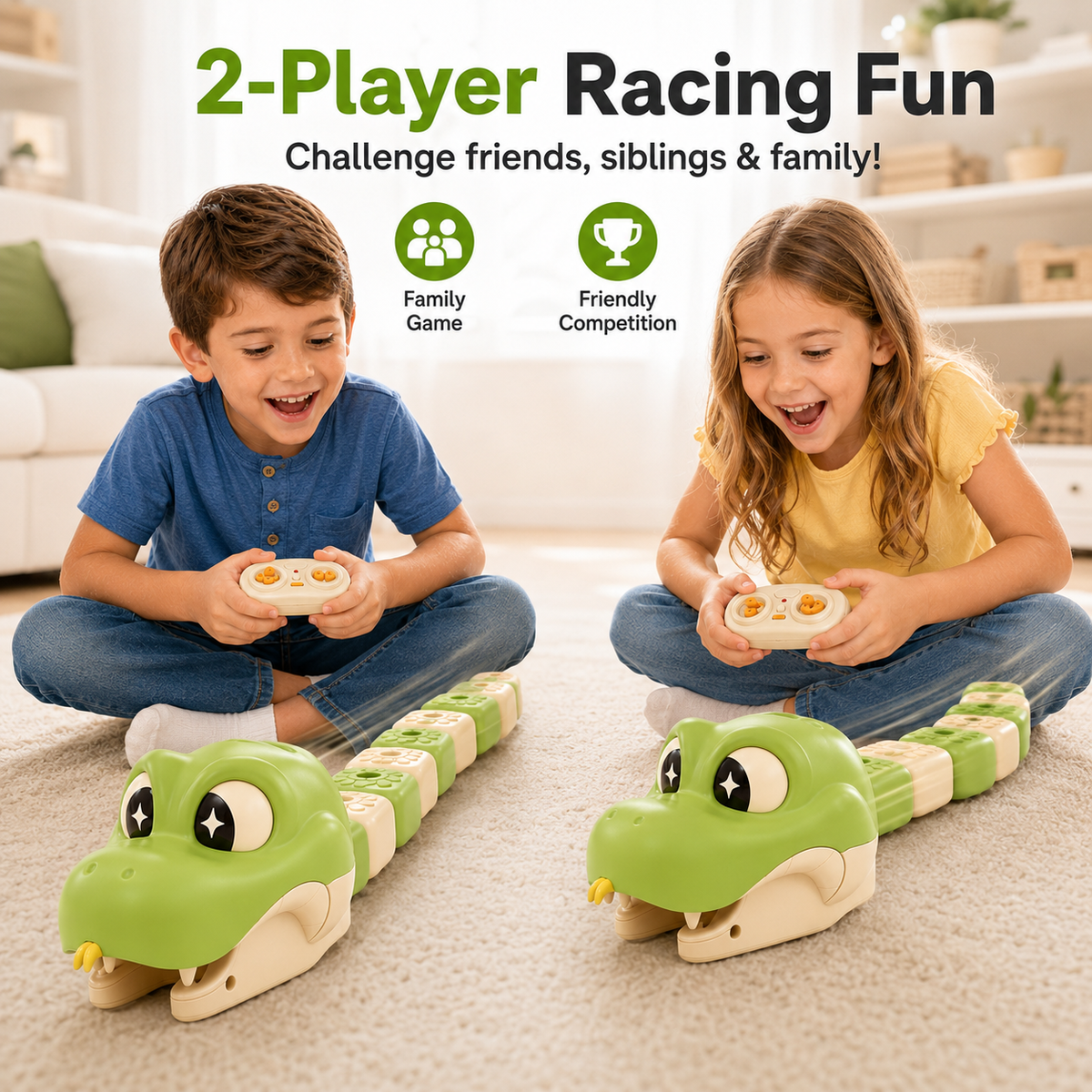 💥 HOT SALE 49% OFF🎮 Remote Control Snake Racing Toy🐍