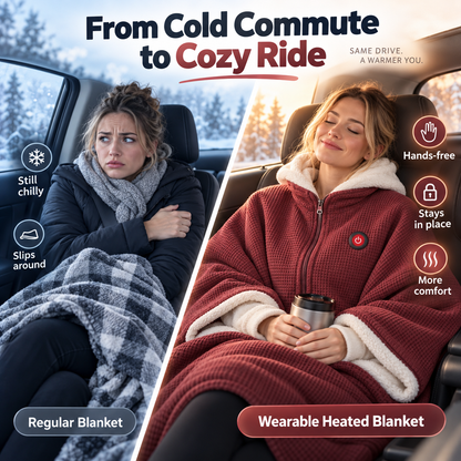 ❄️Wearable Heated Blanket – Cozy Hands-Free Warmth