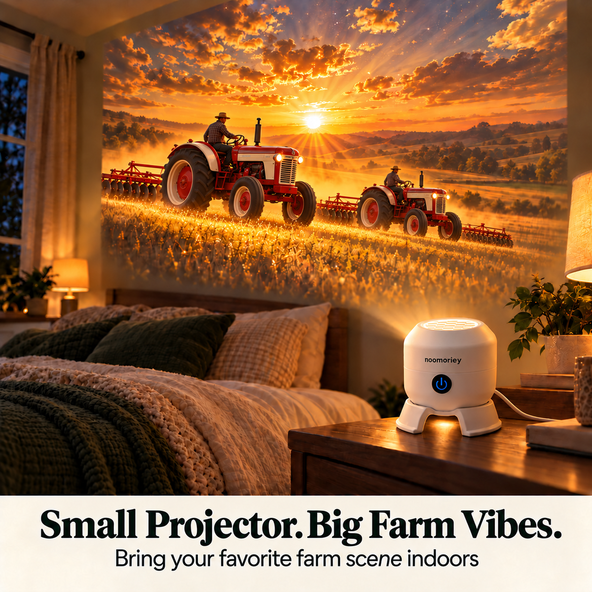 🚜 Tractor & Farm Scene Room Projector – Wall & Ceiling Décor for Tractor Lovers
