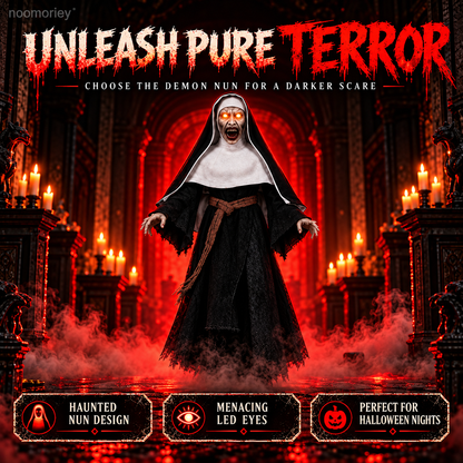 👻 Hauntdrone™ Ghost Girl & Demon Nun – Flying Halloween Scare Prop with Live Camera